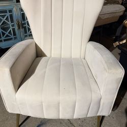 SUED White Chair