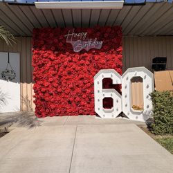 Red Flower Wall