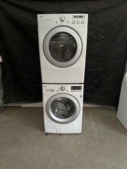 LG washer and gas dryer