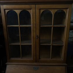 American Secretary Solid Cherry 4 Drawers & 4 Shelves Cherry Wood Mint 