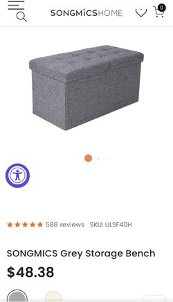 Storage Bench Dark Gray