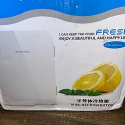 Amok  Small Car & Home Portable  Mini  Fridge 8L