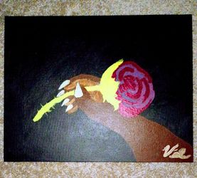 Original Acrylic Painting: Monster's Rose – 1 of 2 Set