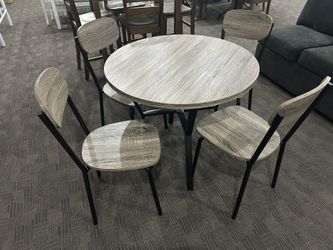 Rustic Round Dining Set