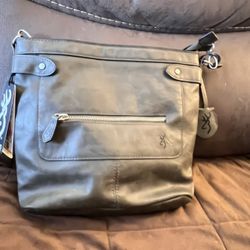 Browning Catrina Cross-Body Concealed Carry Handbag - Charcoal. Clean, Smoke Free Home, No Damage Gently Used Once