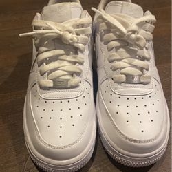 White Air Force Ones Size 8.5