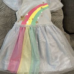 Rainbow Dress 3T