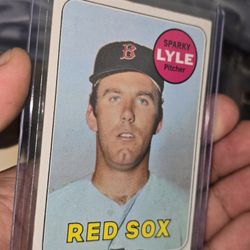 1969 Sparky Lyle Rookie Card 2x Champ YANKEES