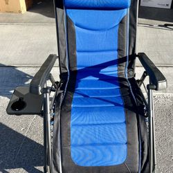 TIMBER RIDGE Zero Gravity Chair, Folding Recliner Chair Padded with Cup Holder and Headrest