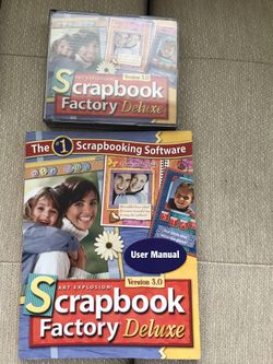 Scrapbook software and book $5 !!!!