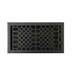 Empire Register Co, Vent Cover - 6X12 Inch, Antique Style Design, Textured Black