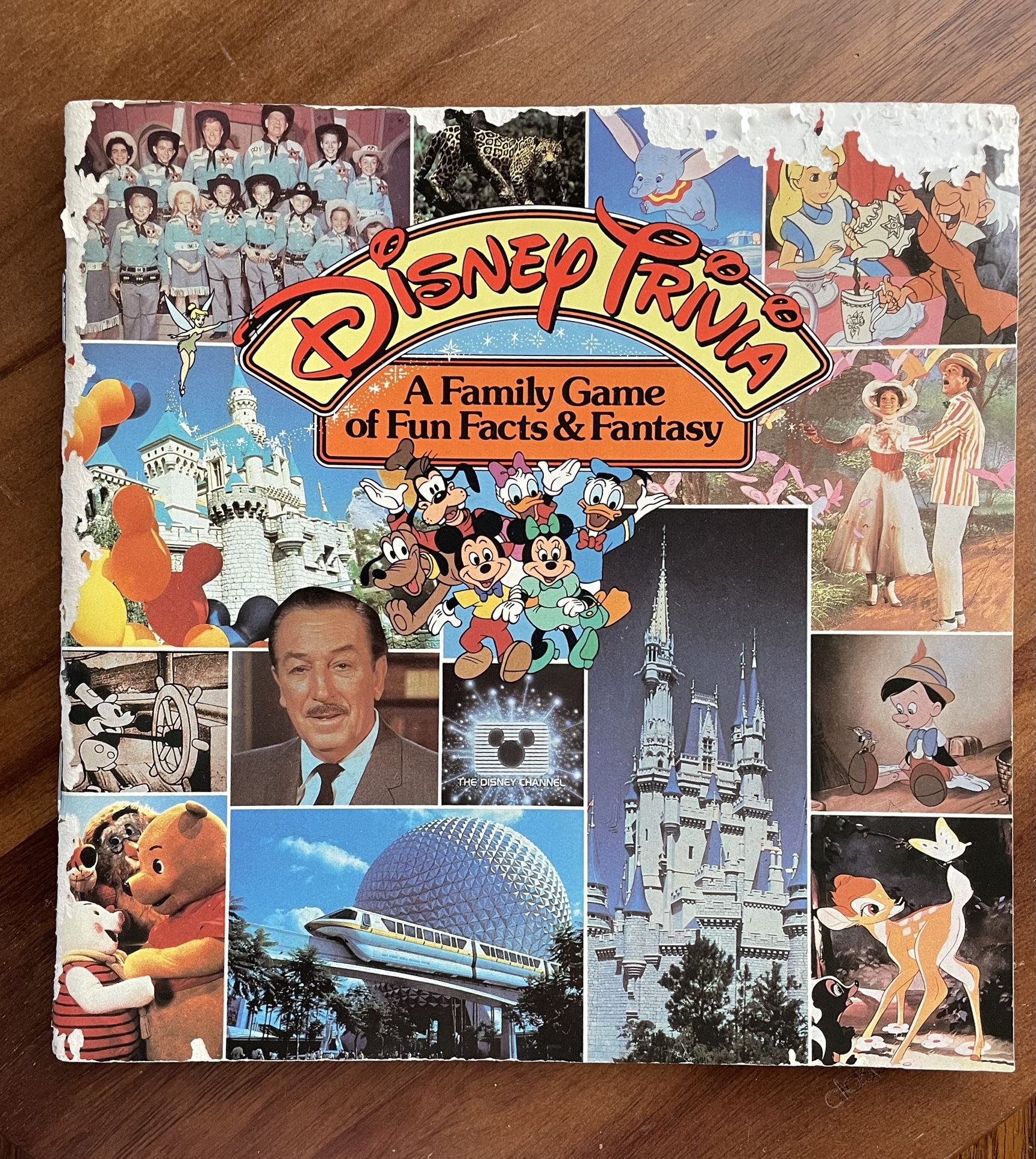 **VINTAGE** Walt Disney Channel Trivia Game Book - 1984 - Complete - Never Used!