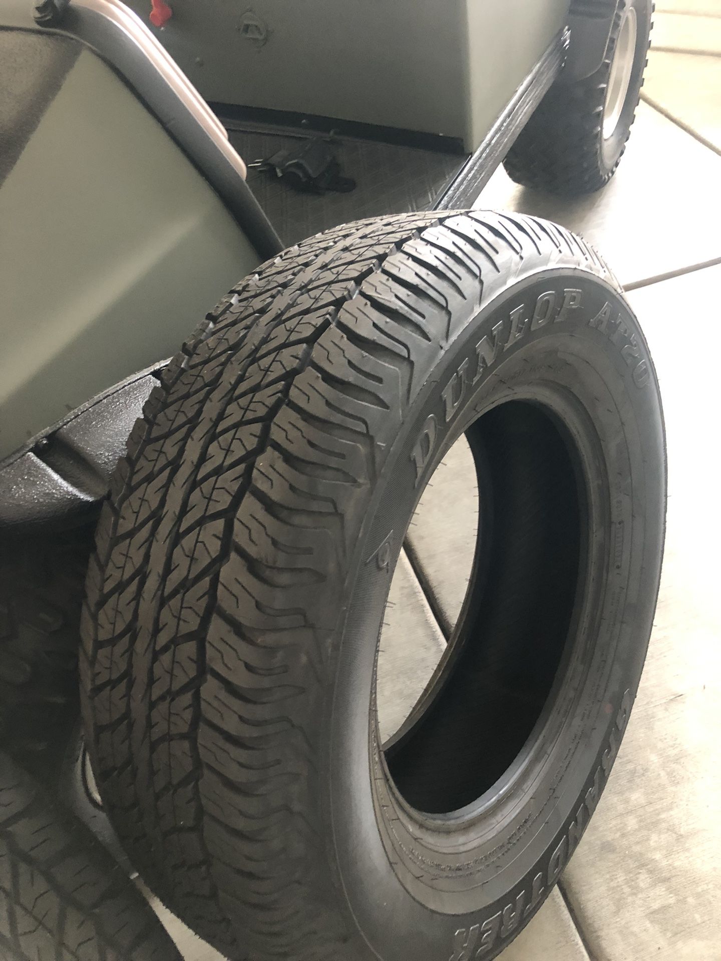 1. Single. 265 70 R 17” Dunlop Grandtrek At20. 0-miles. 2024. $125