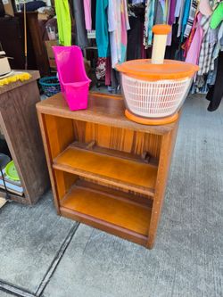 Small Wooden Bookcase with Three Shelves