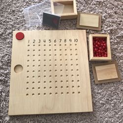 Montessori Mathematics Math Bead Board- MULTIPLICATION Board