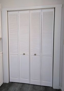Wood Closet Doors, Bi-Fold Style