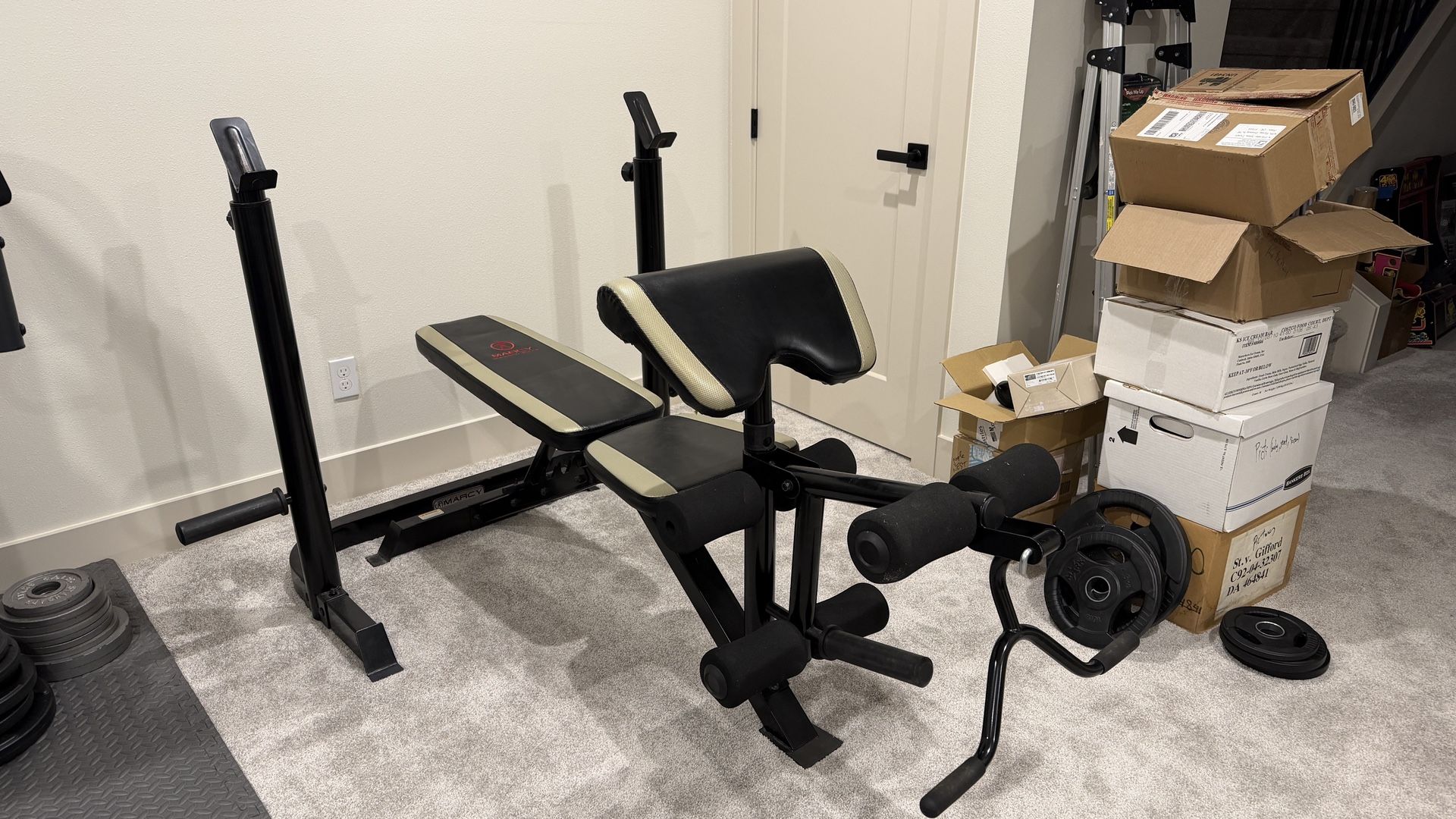 Marcy Two-Piece Olympic Weight Bench 