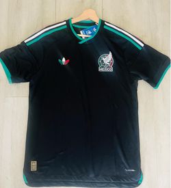 Adidas Mexico National Team Soccer Jersey Black/Green/White Trim Size Large