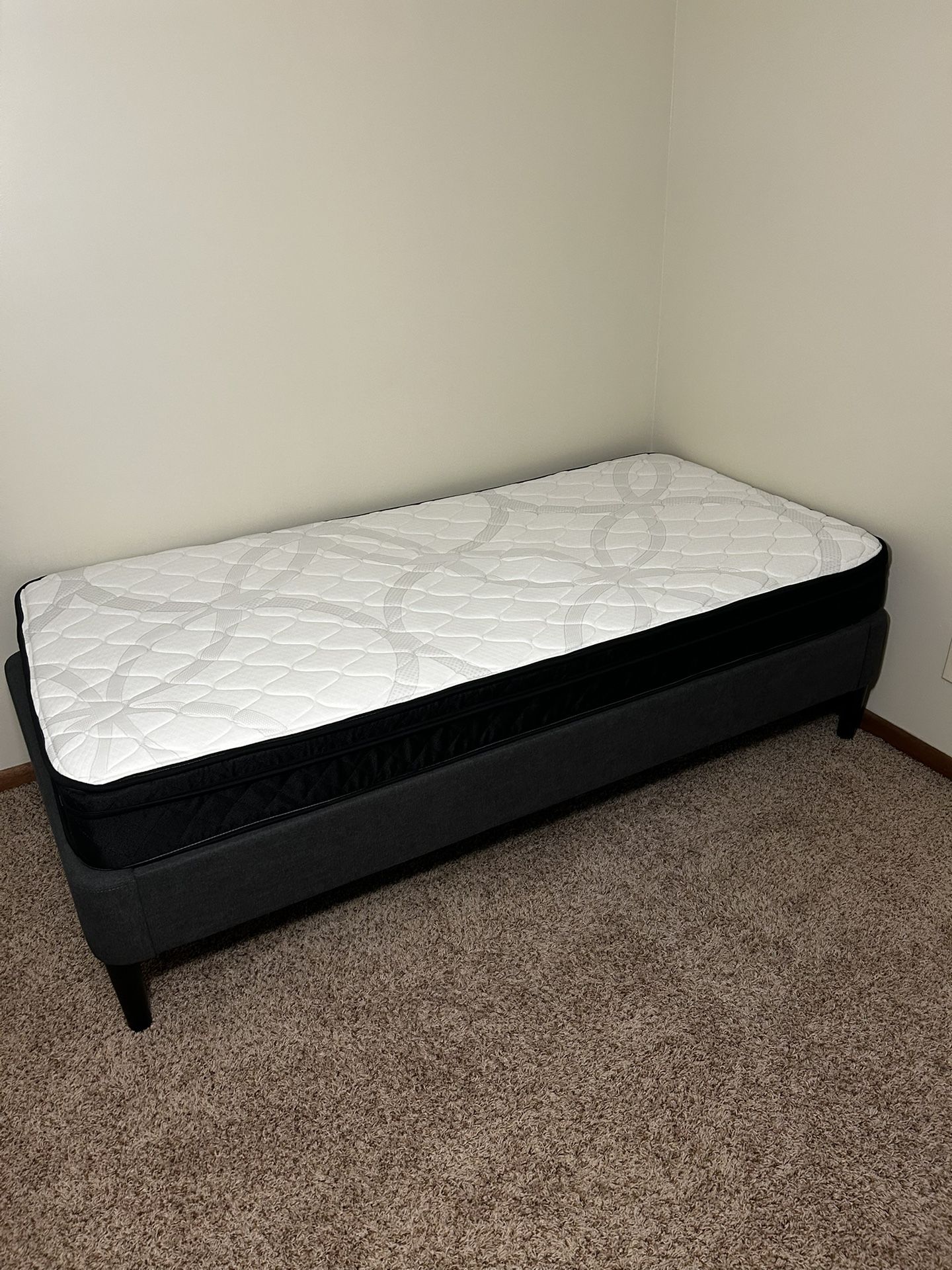 Twin Bed Frame + Mattress