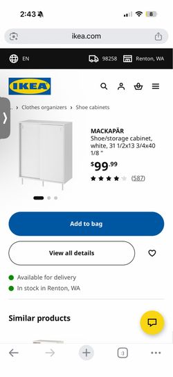 Brand new in box ikea mackapar