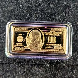 5 Gram 100 Mill Gold Buffalo Bullion Bars .999