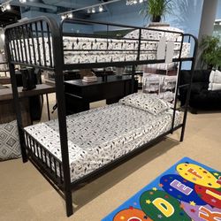 Clement Twin Bunk Bed Metal 