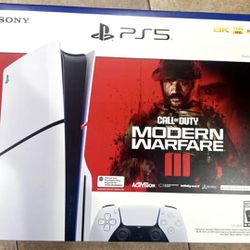 Ps5 Disc Edition With Modern Warfare 3 Brand New Sealed Slim