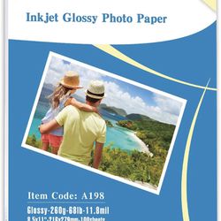 Uinkit 100 Sheets Inkjet Glossy Photo Paper 