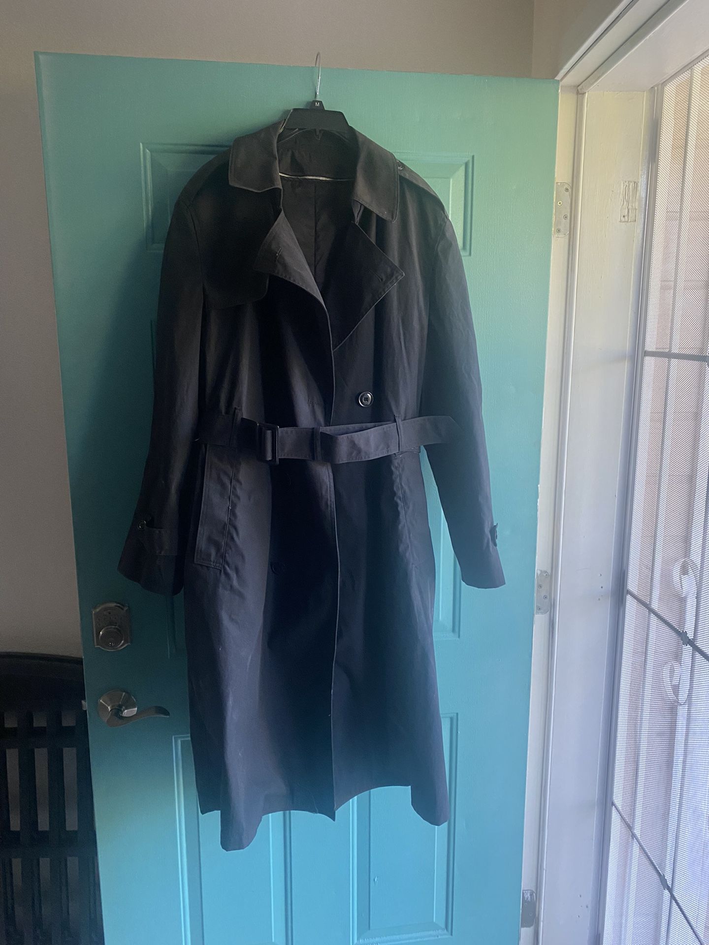 Men’s Army Trench Coat Like New Size 44 Regular XXL