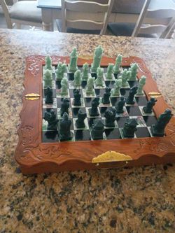 Antique Chinese chess set