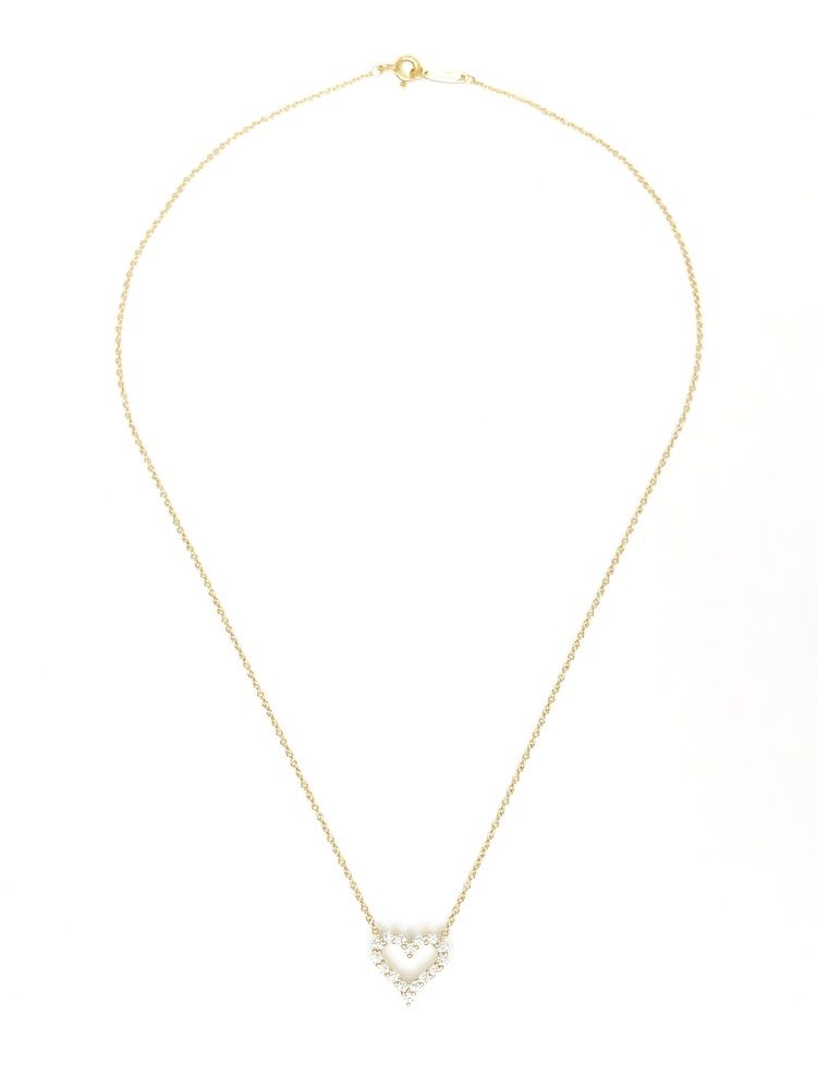 Tiffany & Co. Mini Heart Diamond Necklace