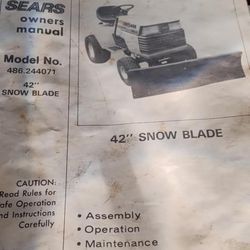 Snow Plowing Blade