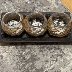 Rock And Tray Decor 