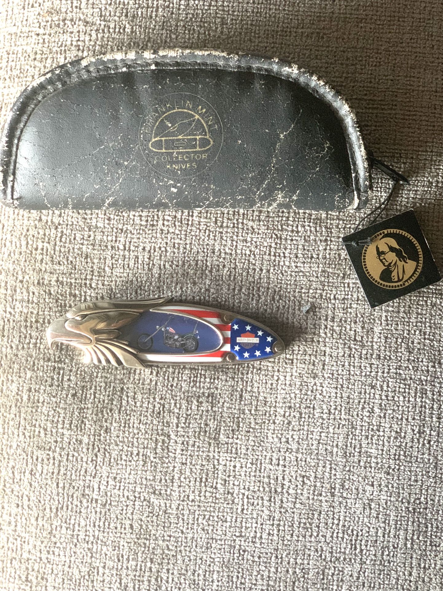 Collectible Harley Captain America, bike knife