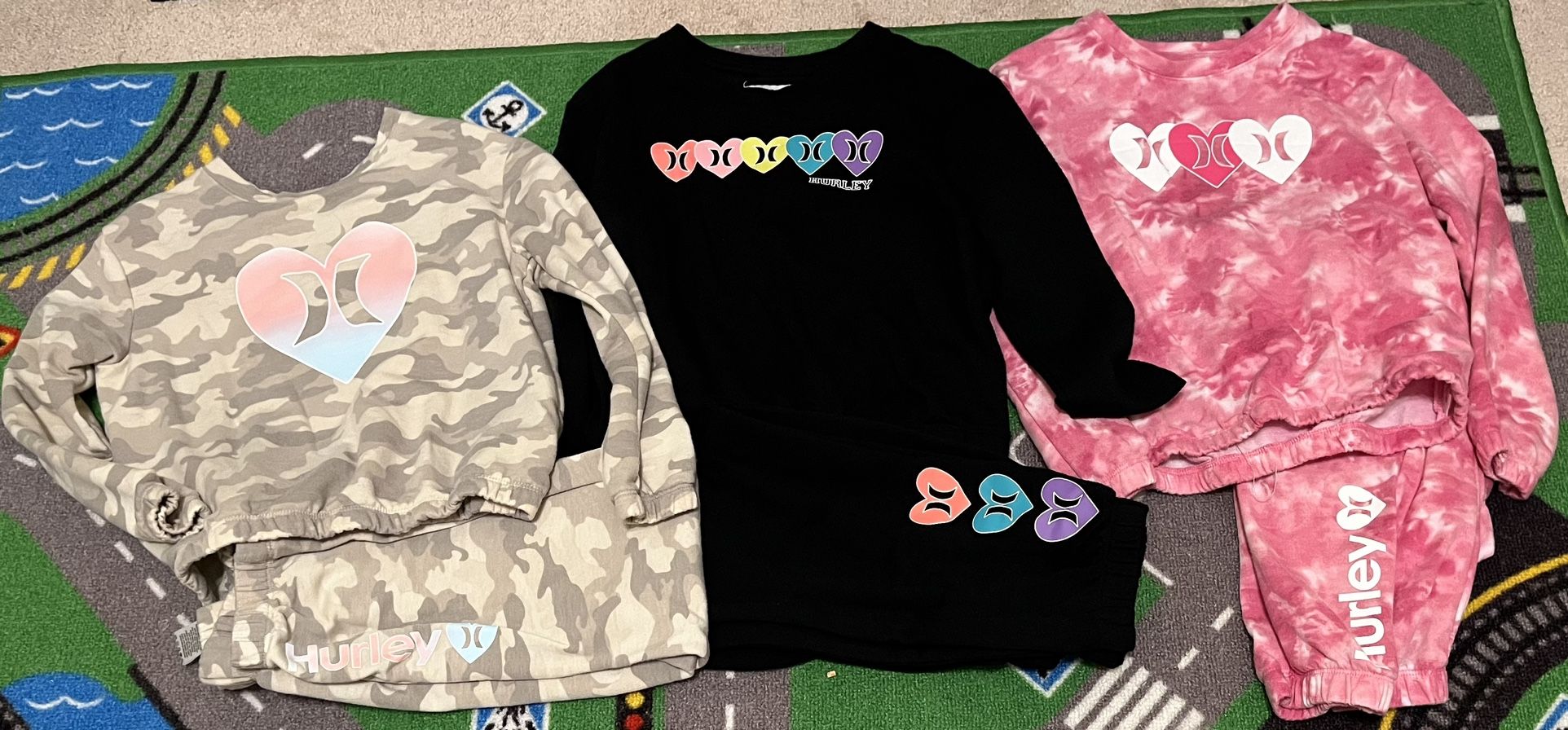 Hurley Girl Sweater and Pant Sets