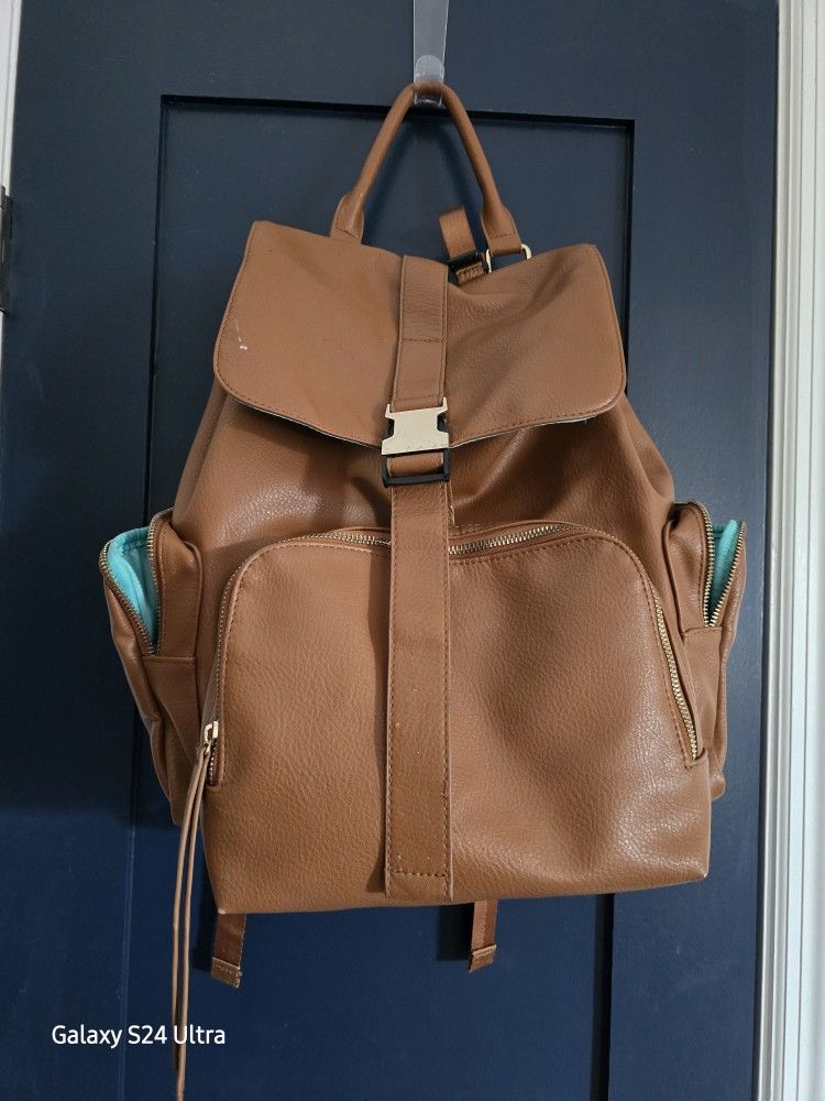  Leather Backpack Diaper Bag