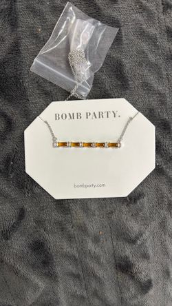 Orange Topaz Necklace 