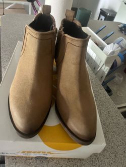 Suede booties- 7 1/2
