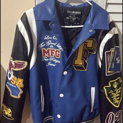 RARE MEN TRUE RELIGION VARSITY JACKET