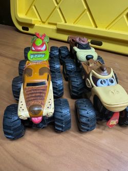 Lot of Monster Trucks Used Toys Rev & Go