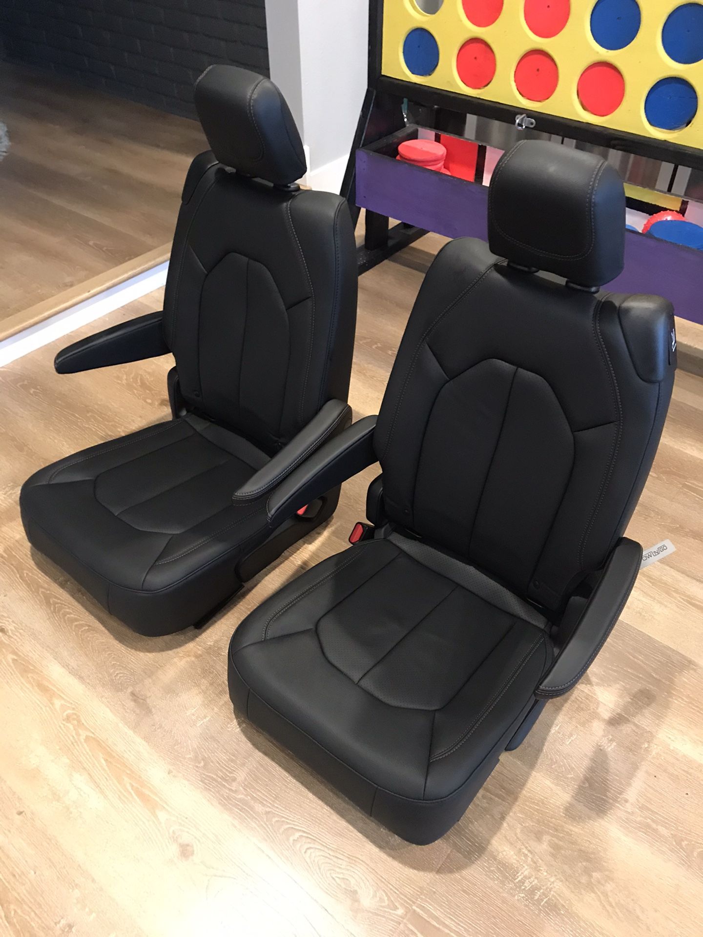 New foldable leather seats for hummer, van conversion, RV, bus, motorhome, truck etc