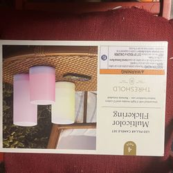 NEW Threshold LED Candle Set – Multicolor Flickering w/ Remote  💵 Price: $15 OBO  📍 Location: Menifee, CA  📄 Description: Brand new 4-pie