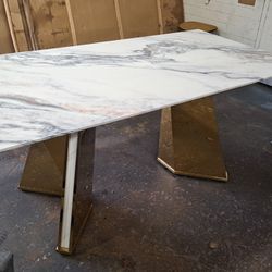 New Real Marble Dining Table See Pictures For Dimensions 