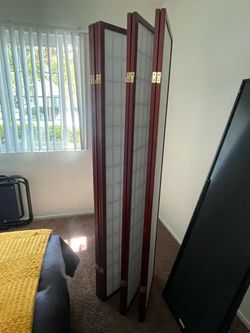 8 Panel Wood Shoji Room Divider Screen