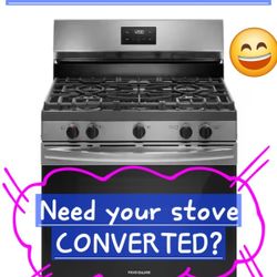 PROPANE GAS CONVERTED CONVERSION  RANGE STOVE  PARTS