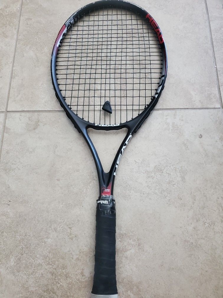 Head Titanium PCT Pro Elite Tennis Racquet with Wilson unused Overgrip Wrap and Cover