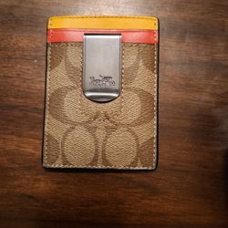 Coach 3-in-1 Card Case Money Clip Wallet