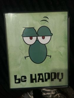 SpongeBob pictures in glass frames