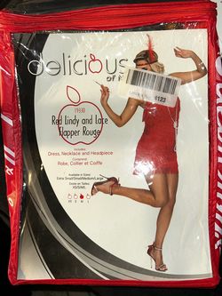 BRAND NEW - Delicious SIZE M Red Lindy and Lace Flapper Rouge
