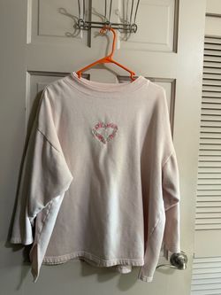 Women’s Vintage Pebble Court Pullover Crewneck Pink Size 22W - Some Staining